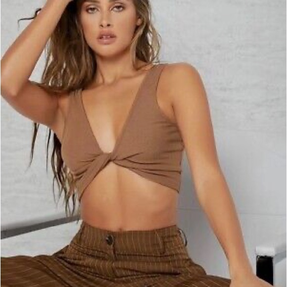 Urban Outfitters Out From Under Twist Tank (Black, Tan, M/L) - Picture 9 of 16